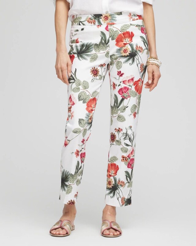 Brigitte Slub Cropped Pants